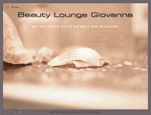 Tablet Screenshot of beautylounge-gio.de